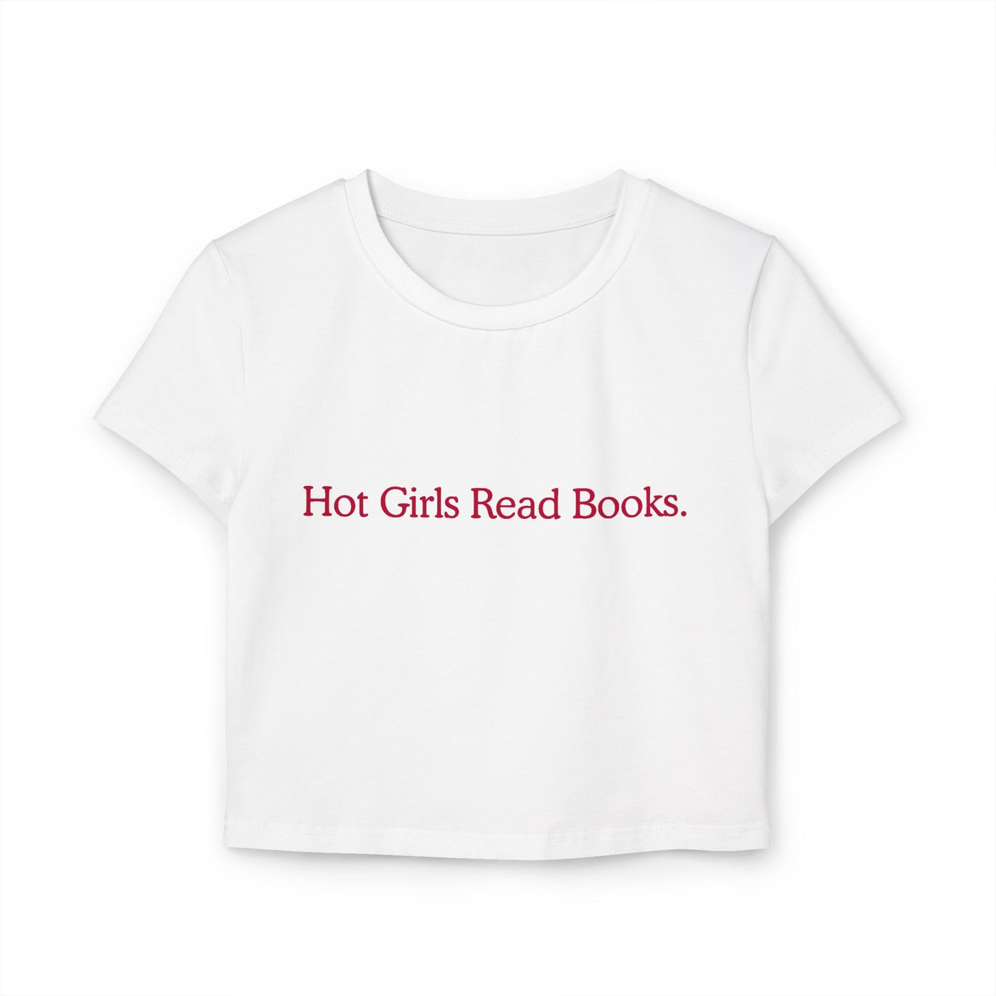 Hot Girls Read Books crop top
